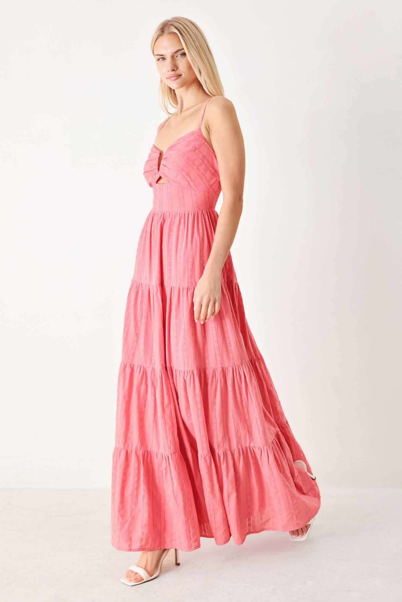 SWEET ESCAPE WOVEN MAXI DRESS