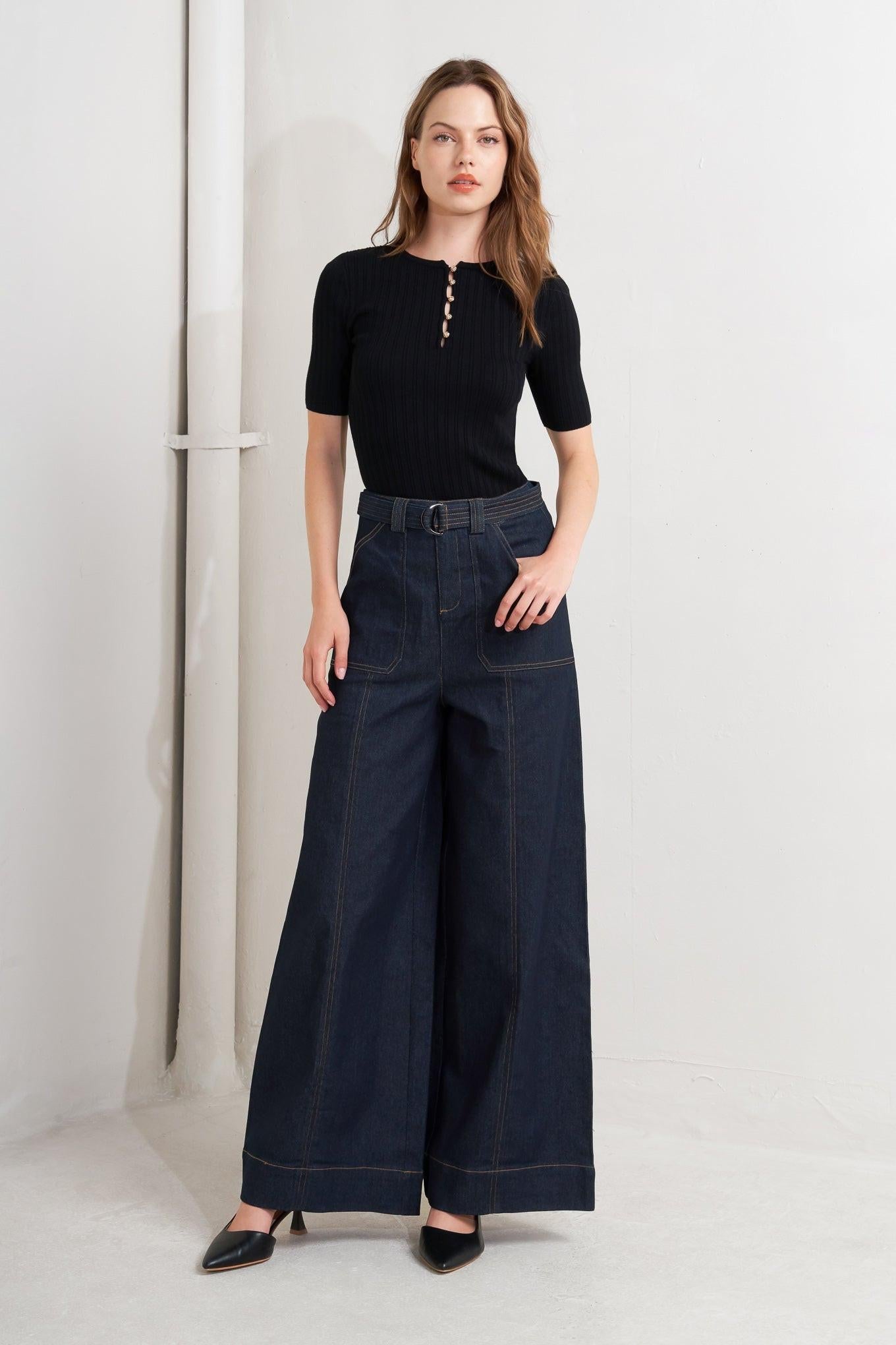 URBAN PANEL DENIM PANTS