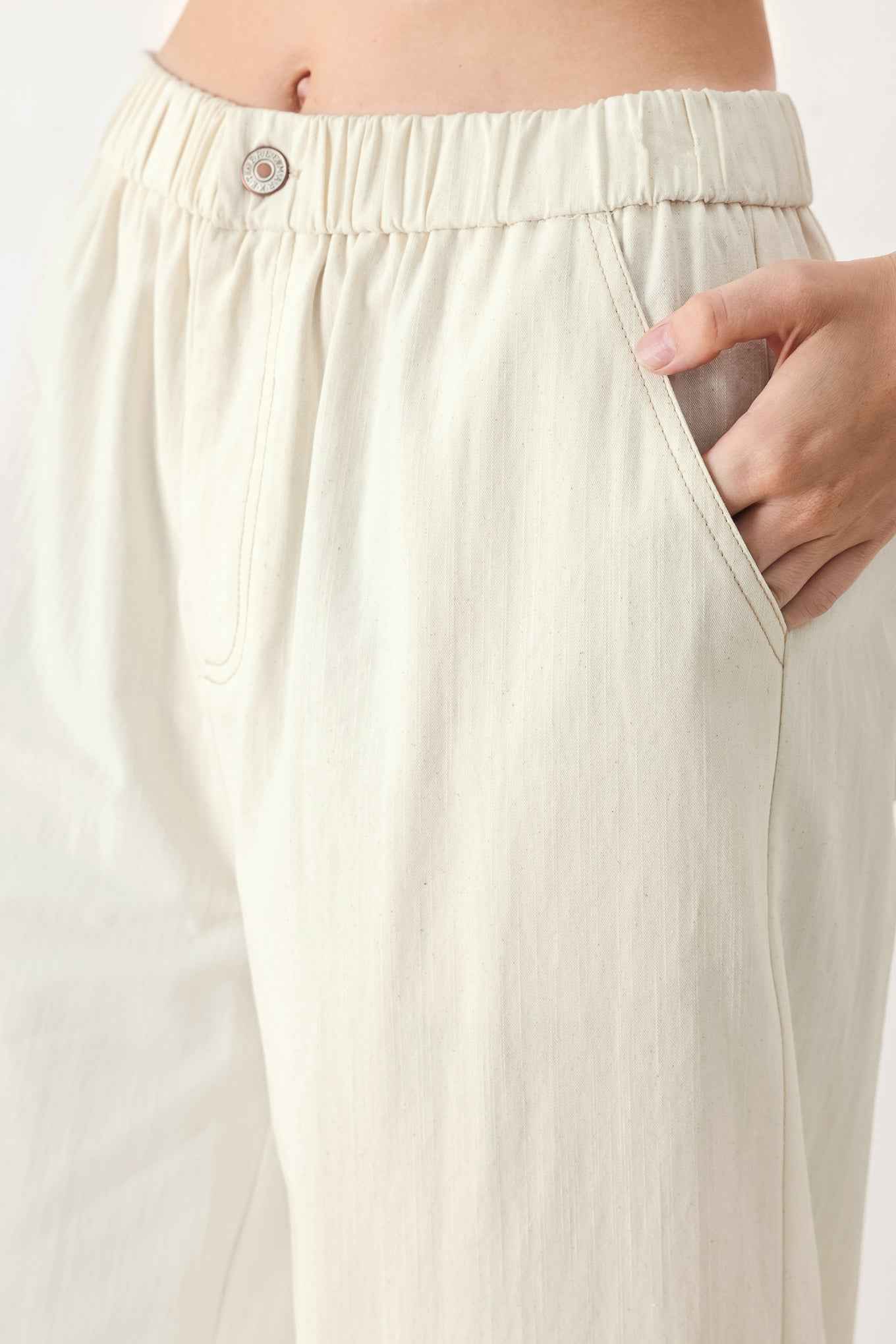 SUNDAY SOFT FLOW WOVEN CULOTTE PANTS