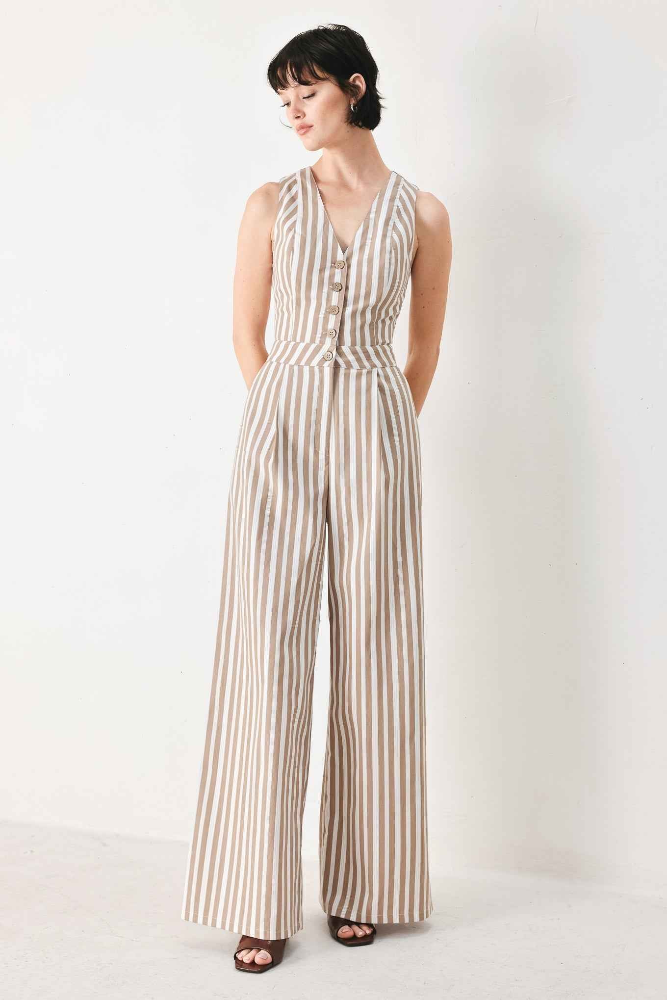 NATURAL RHYTHM WOVEN JUMPSUIT