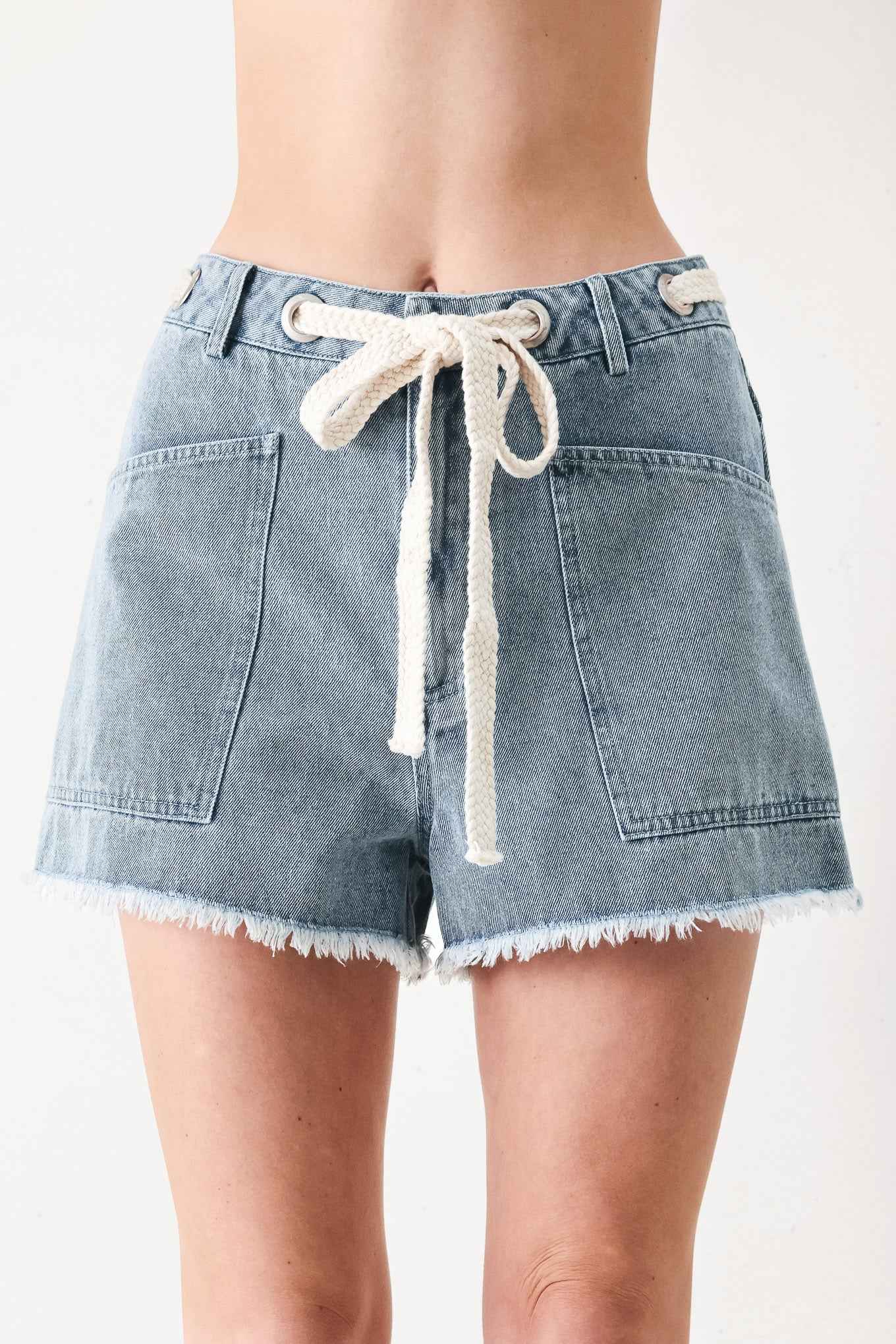 BEACH DAY DENIM SHORTS