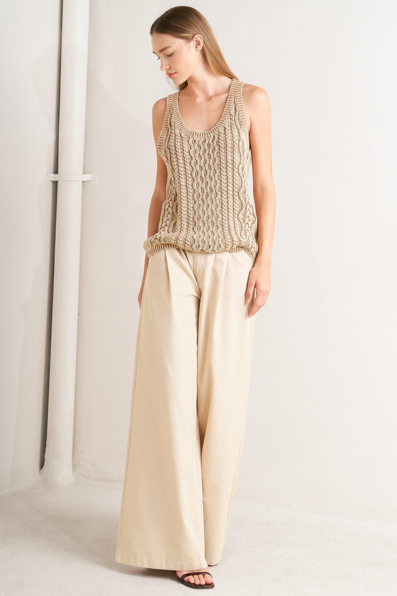 NEVER FORGET KNIT TANK TOP