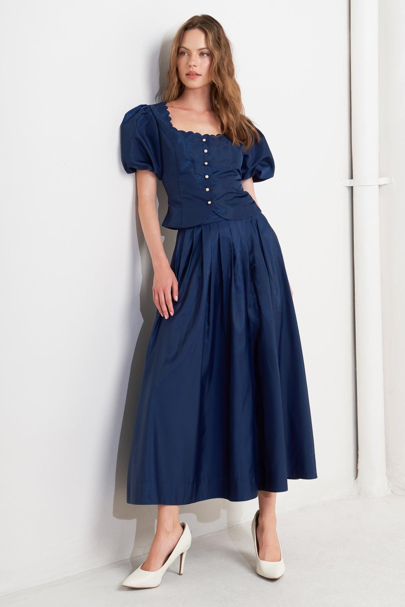 Scallop Kiss Woven Shirt