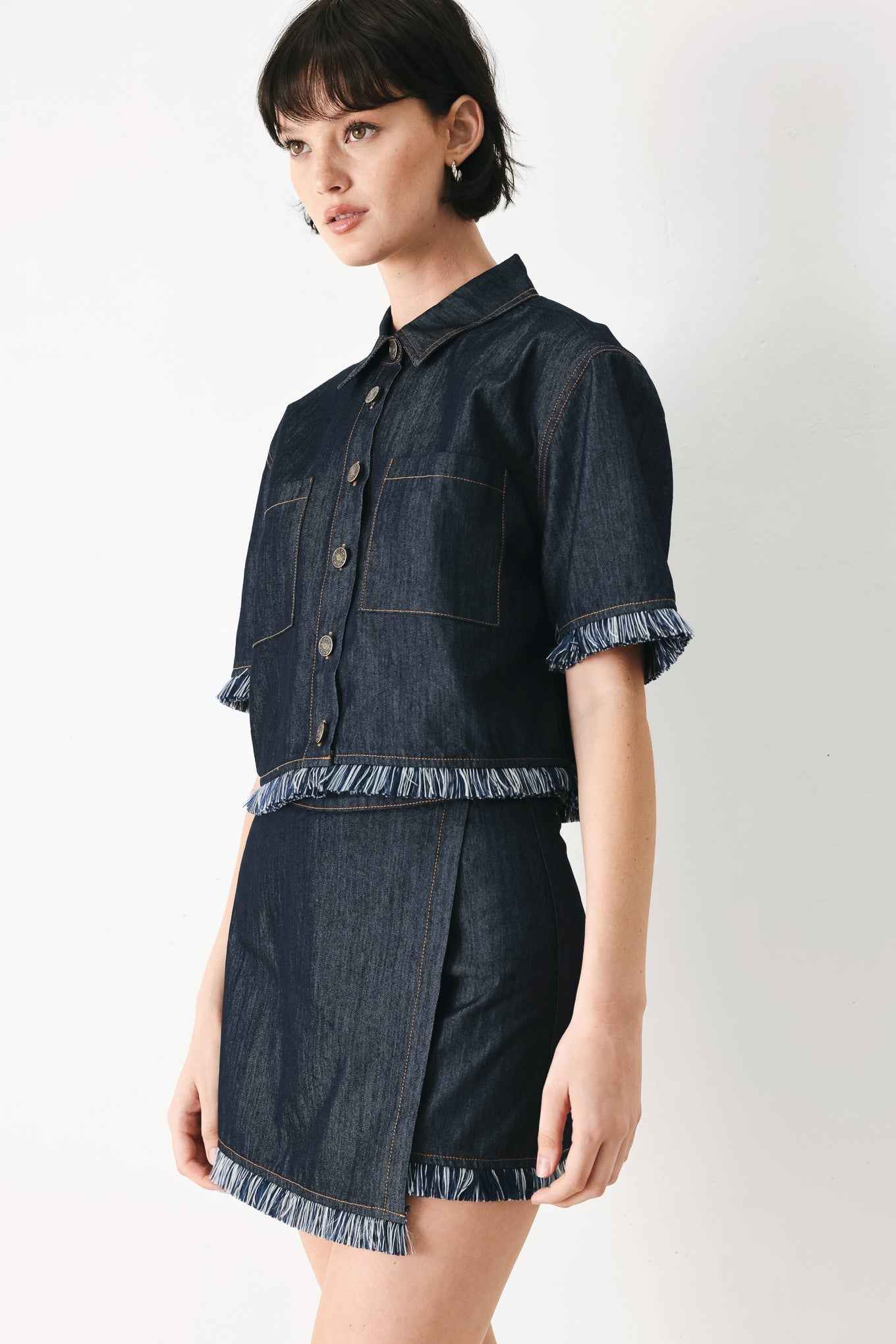 POWER SOFT WOVEN CROP JACKET