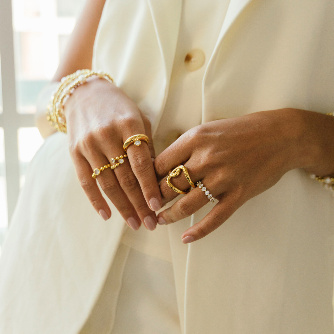 Jade Oval Cut Ring