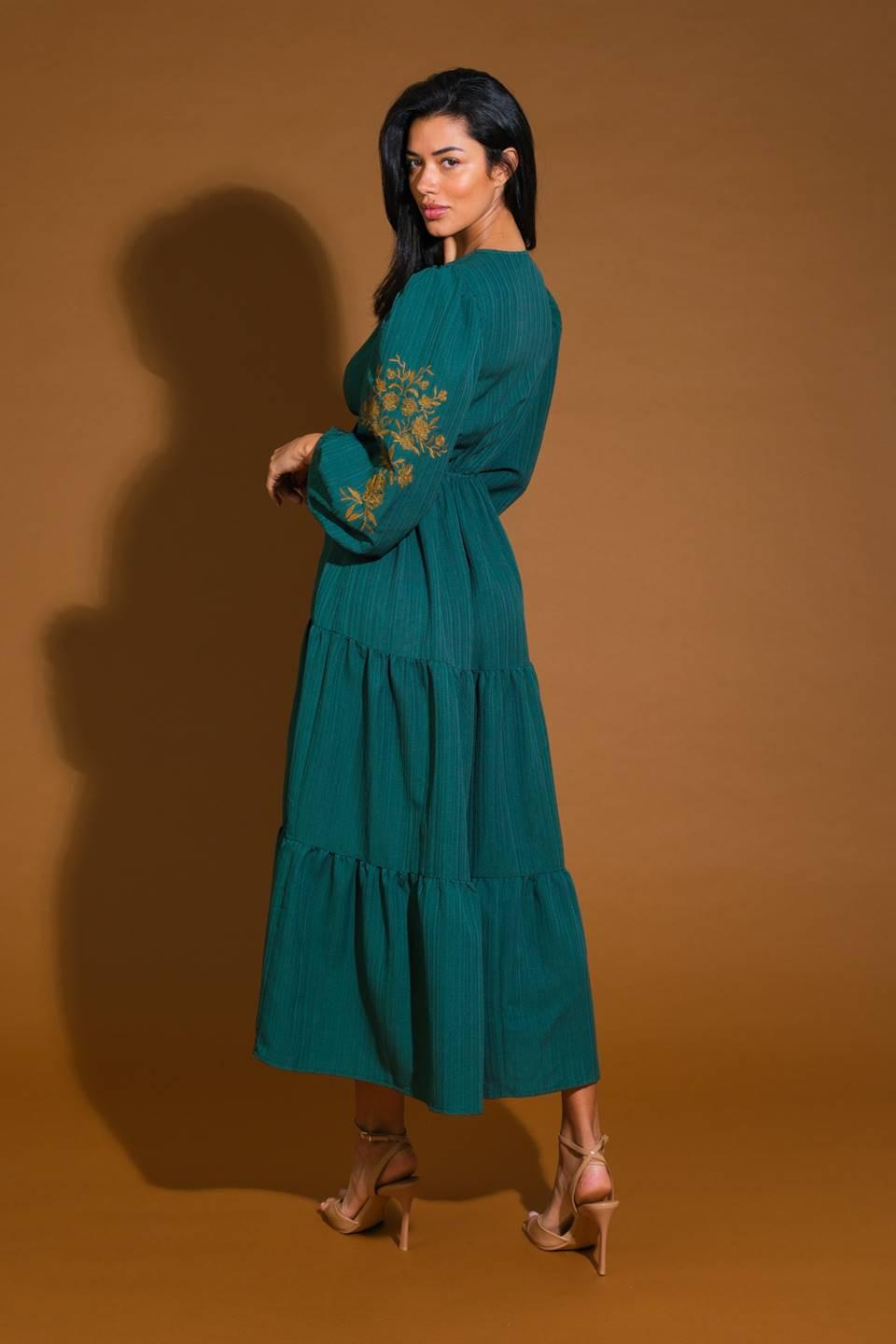 Young Love Woven Midi Dress