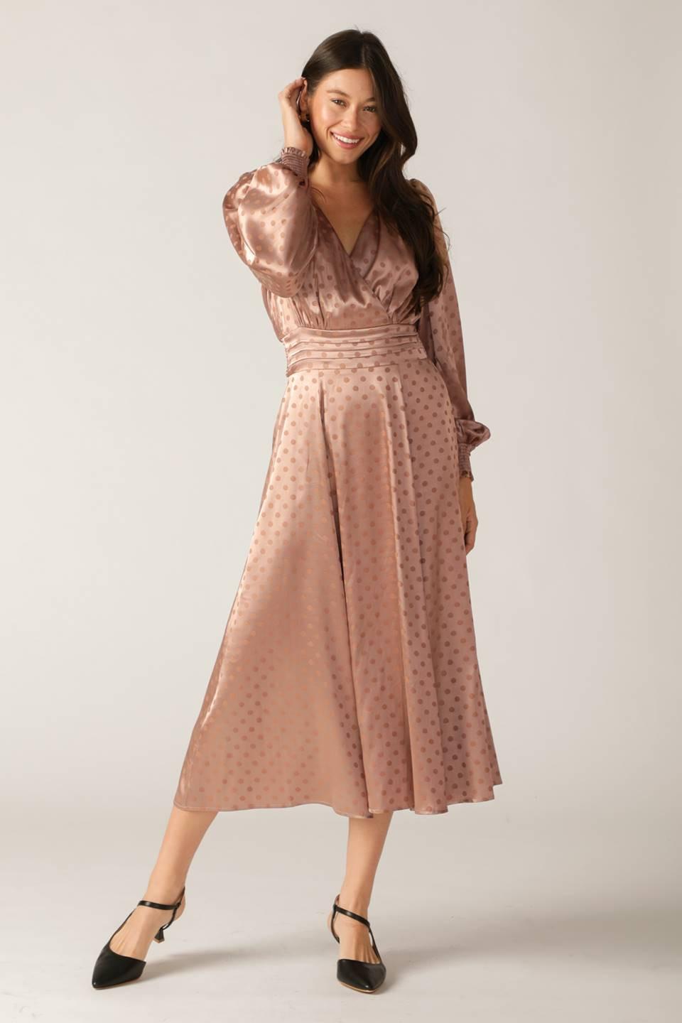 Moments of Clarity Woven Midi Dress