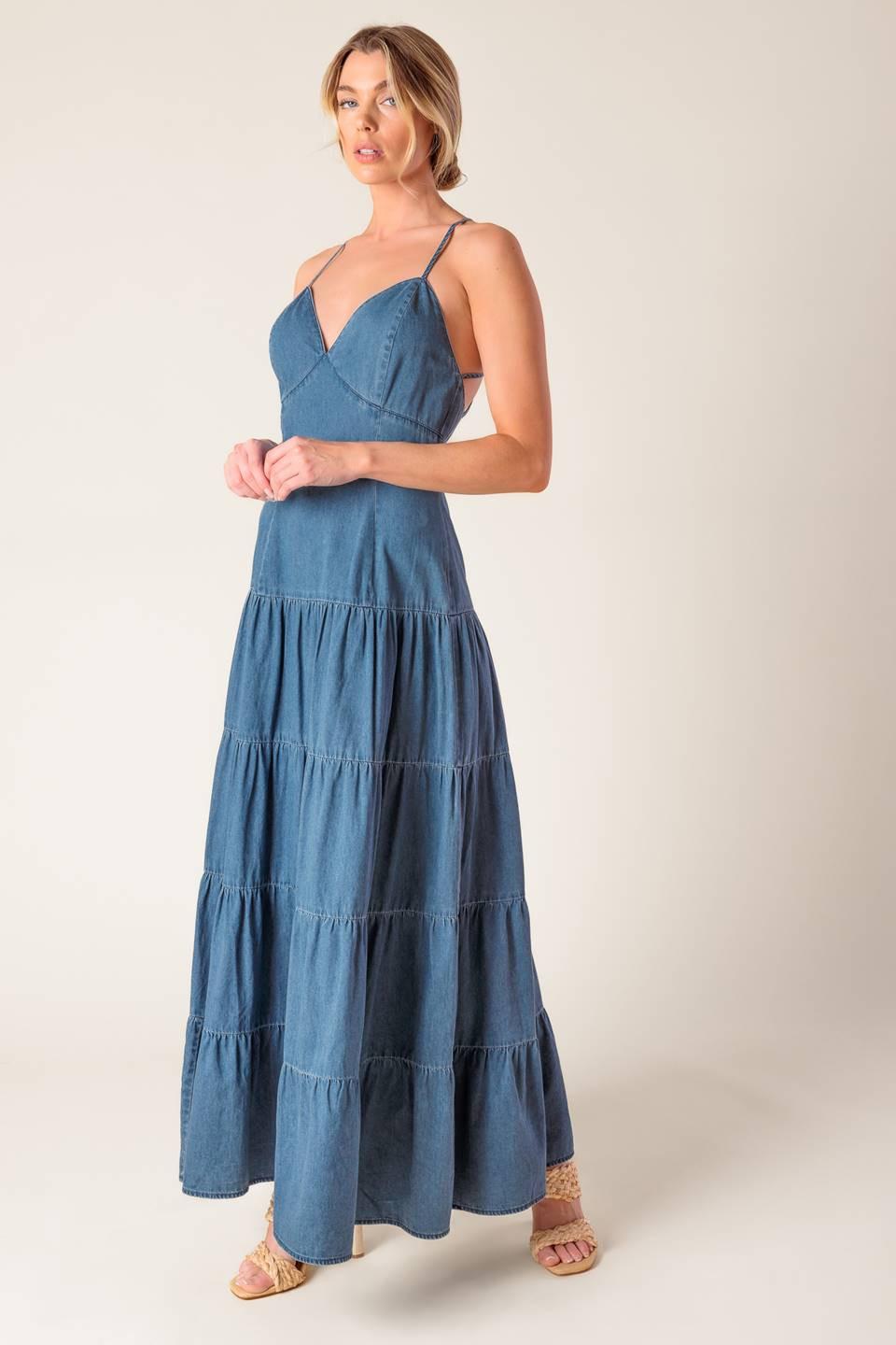 Sunday Best Chambray Midi Dress