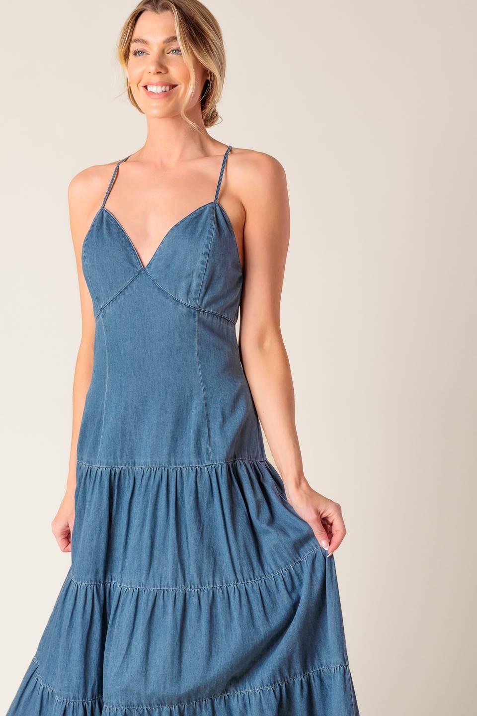 Sunday Best Chambray Midi Dress