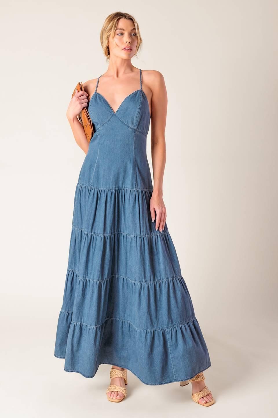 Sunday Best Chambray Midi Dress