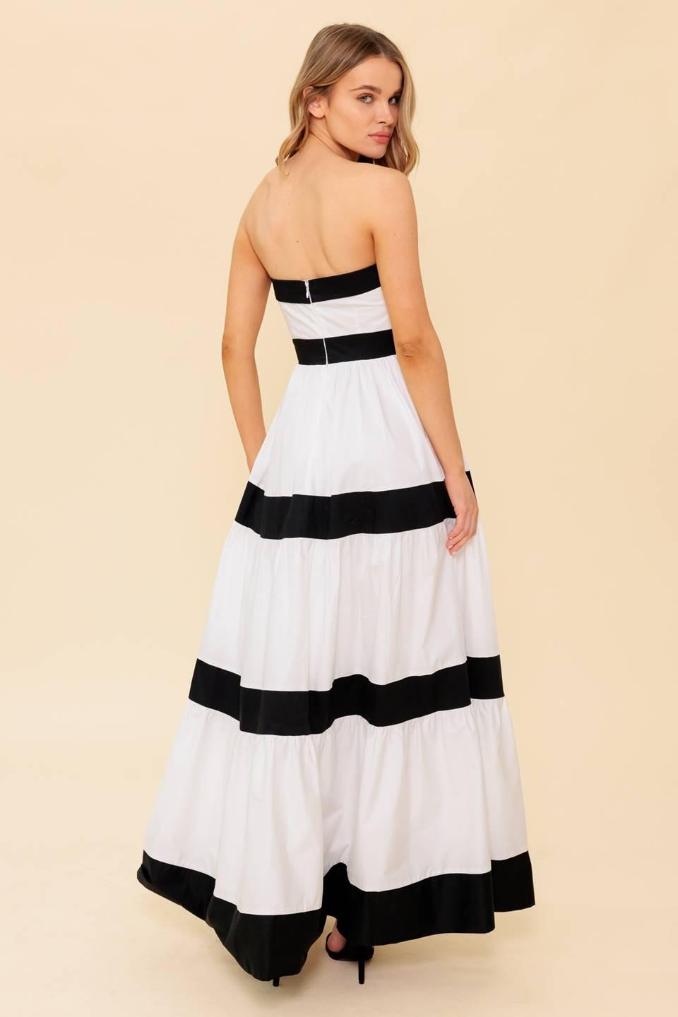 Yours to Keep Color Blocked Maxi Dress