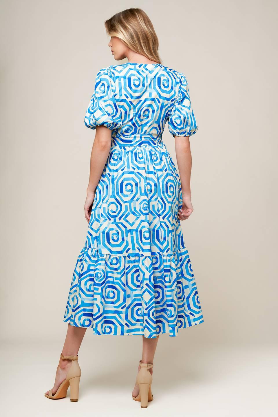 Seasonally Lovely Woven Midi Dress