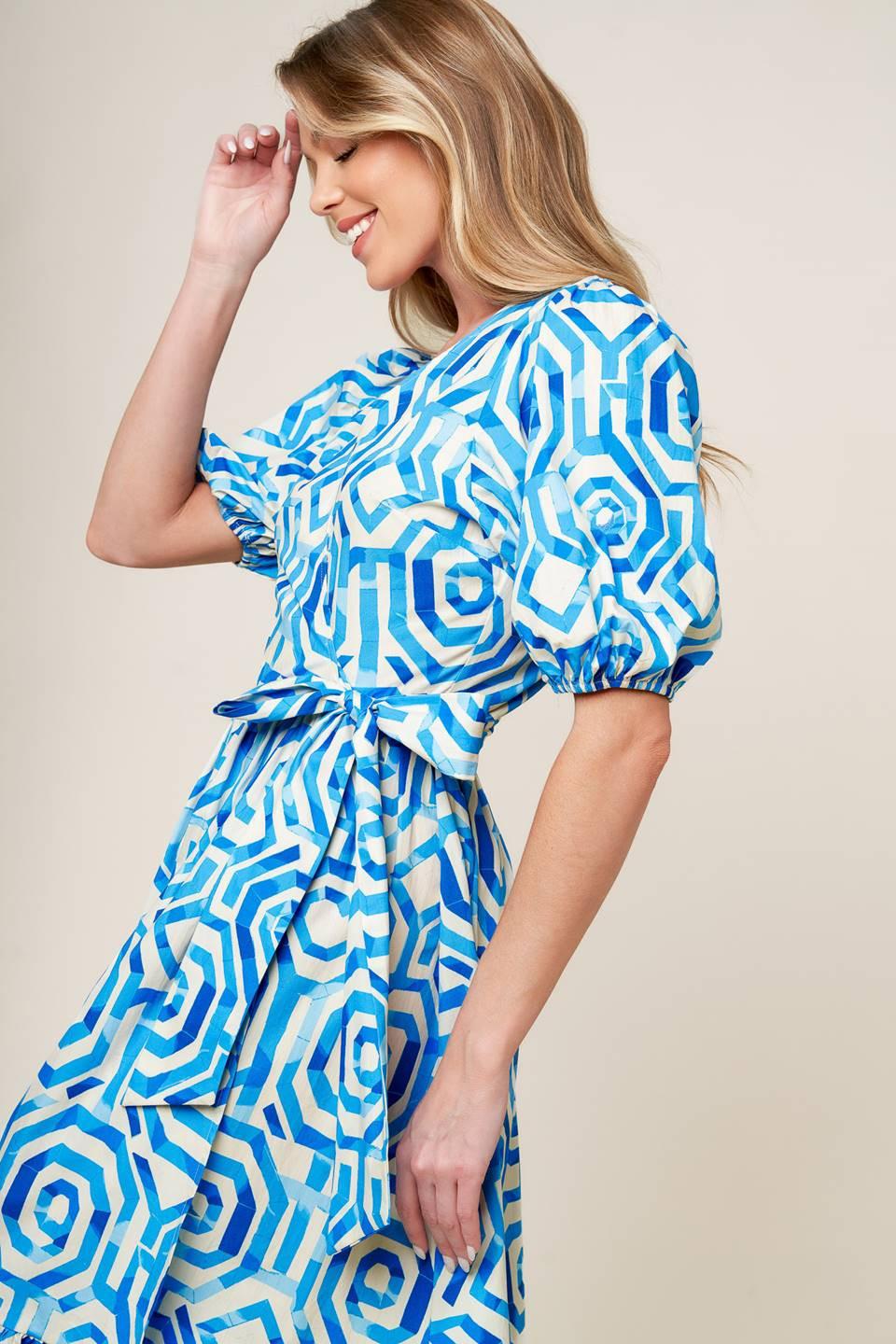 Seasonally Lovely Woven Midi Dress