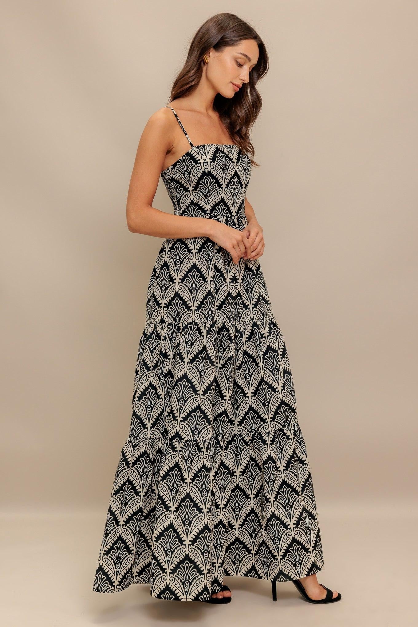 Hazelwood Garden Woven Maxi Dress