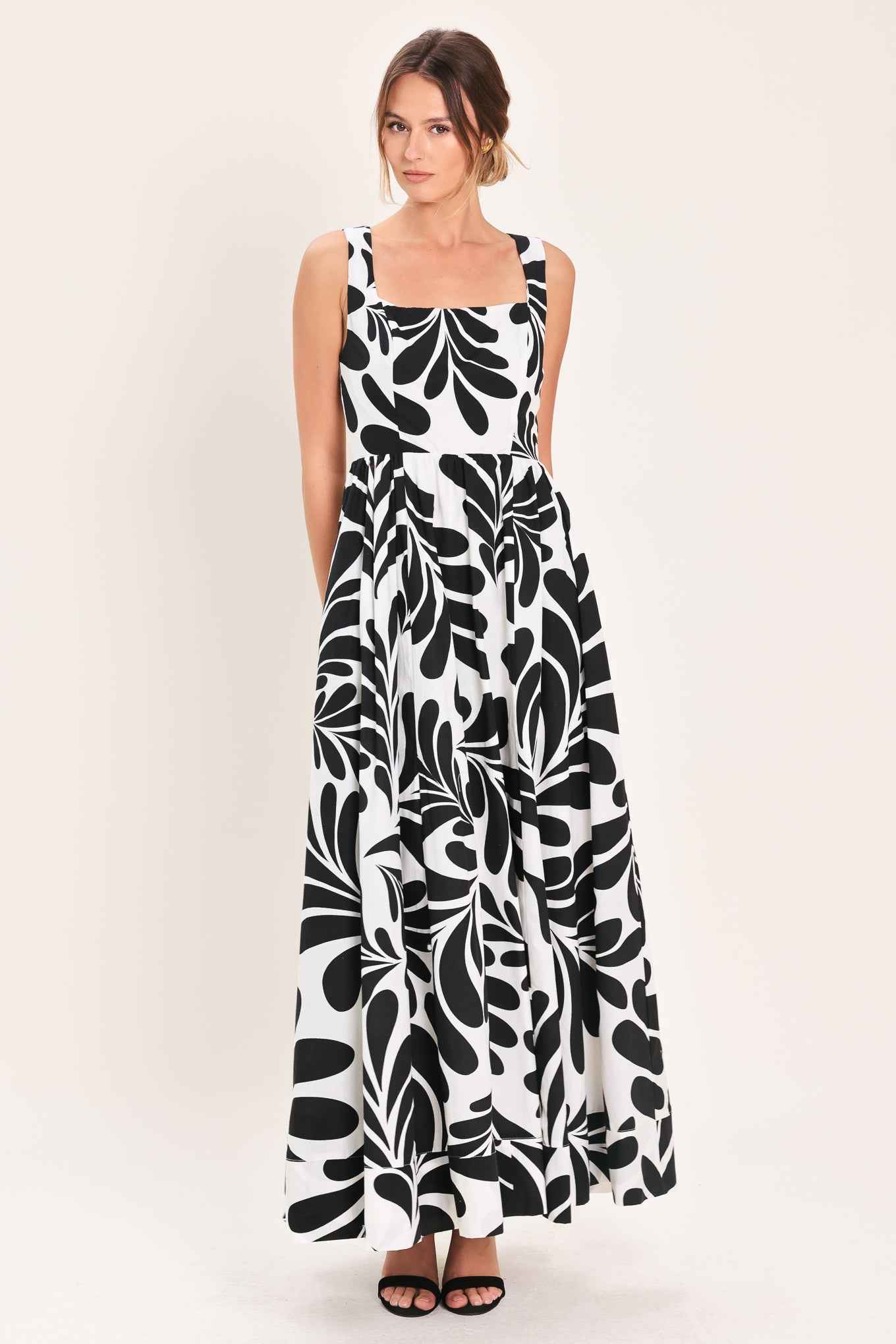 MONO BLOOM WOVEN MAXI DRESS
