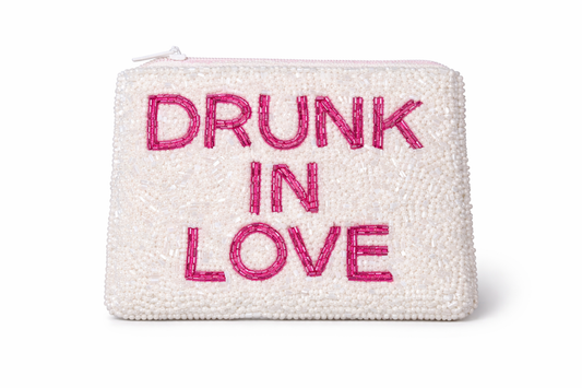 Drunk in Love Beaded Coin Pouch