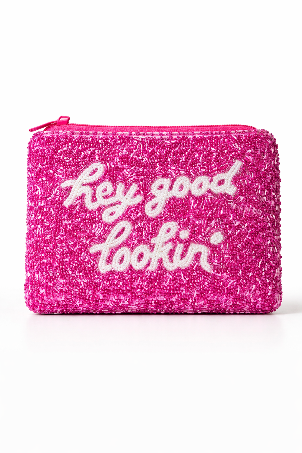 Hey Good Lookin’ Beaded Coin Pouch
