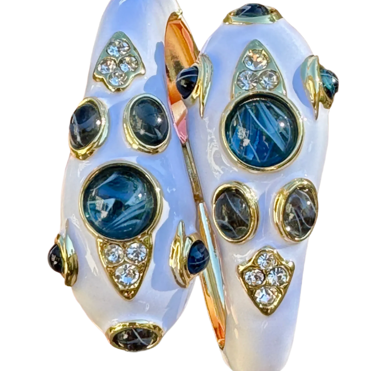 White Double Headed Snake Bracelet
