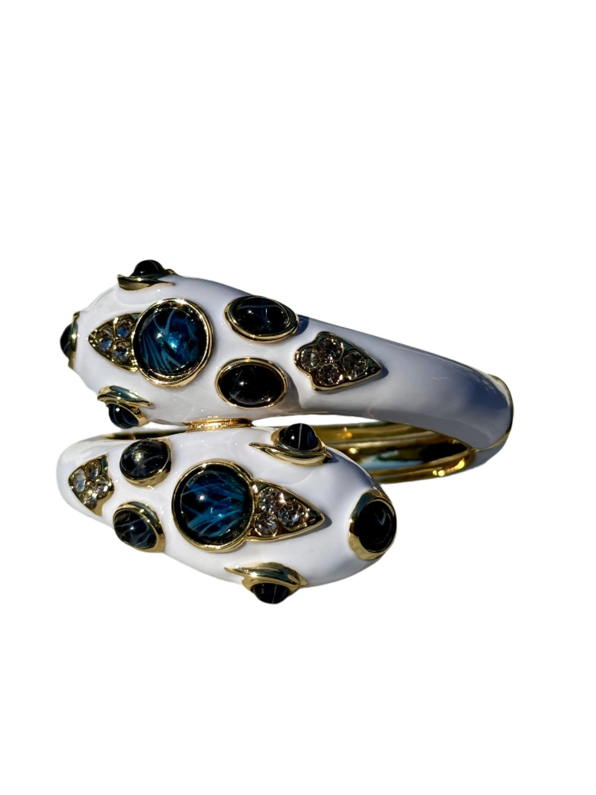 White Double Headed Snake Bracelet