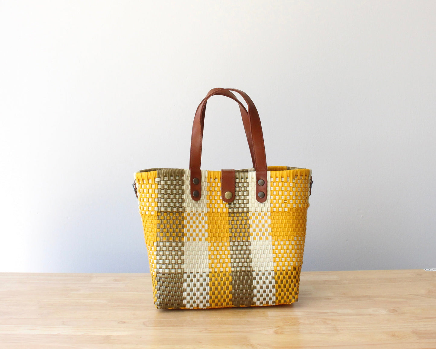 Yellow & Gold Handwoven Purse by MexiMexi