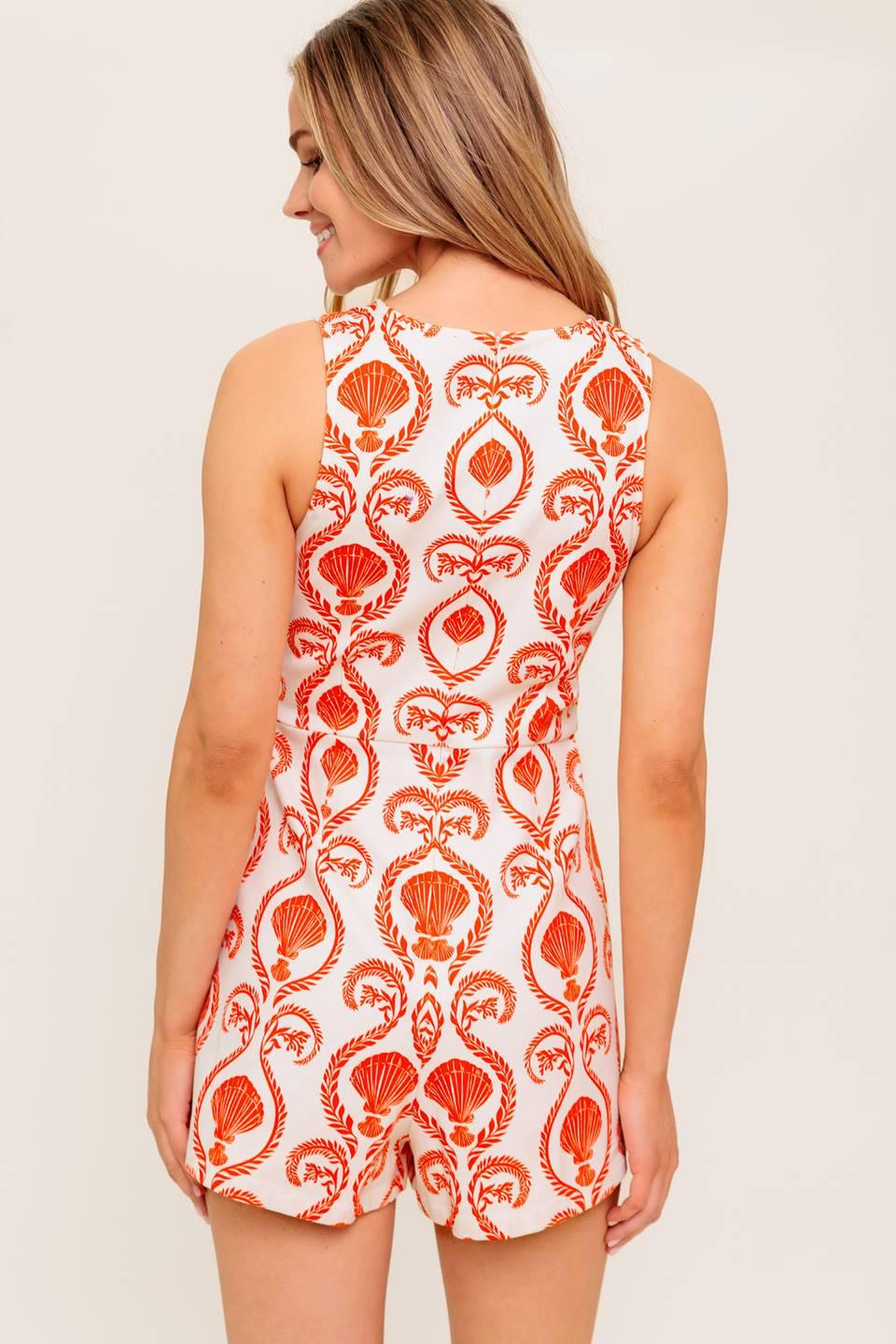 Quiet Morning Woven Skort Romper