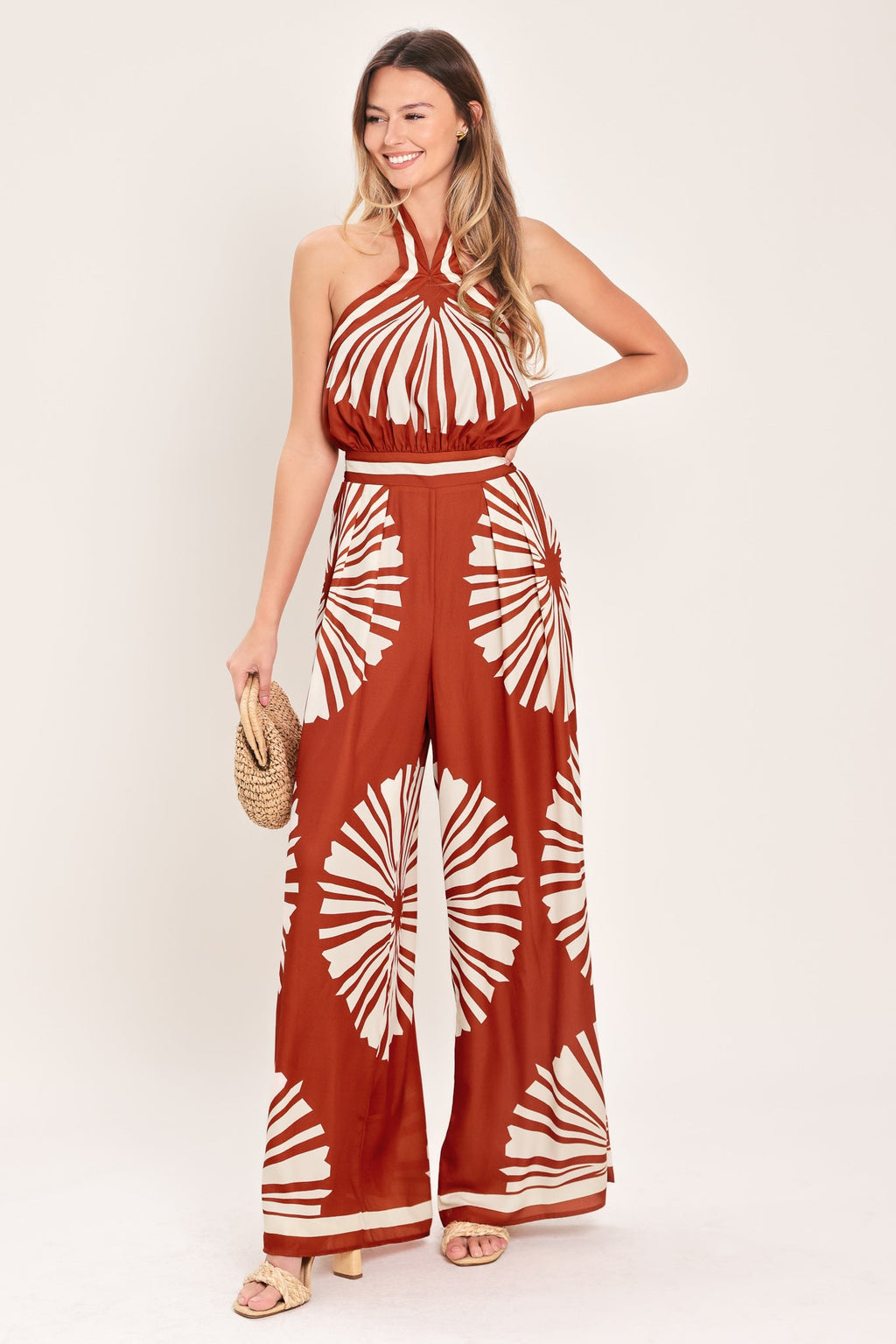 SUMMER RADIANCE WOVEN JUMPSUIT