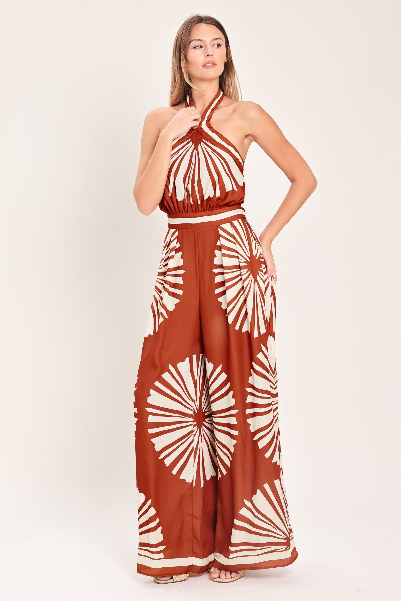 SUMMER RADIANCE WOVEN JUMPSUIT