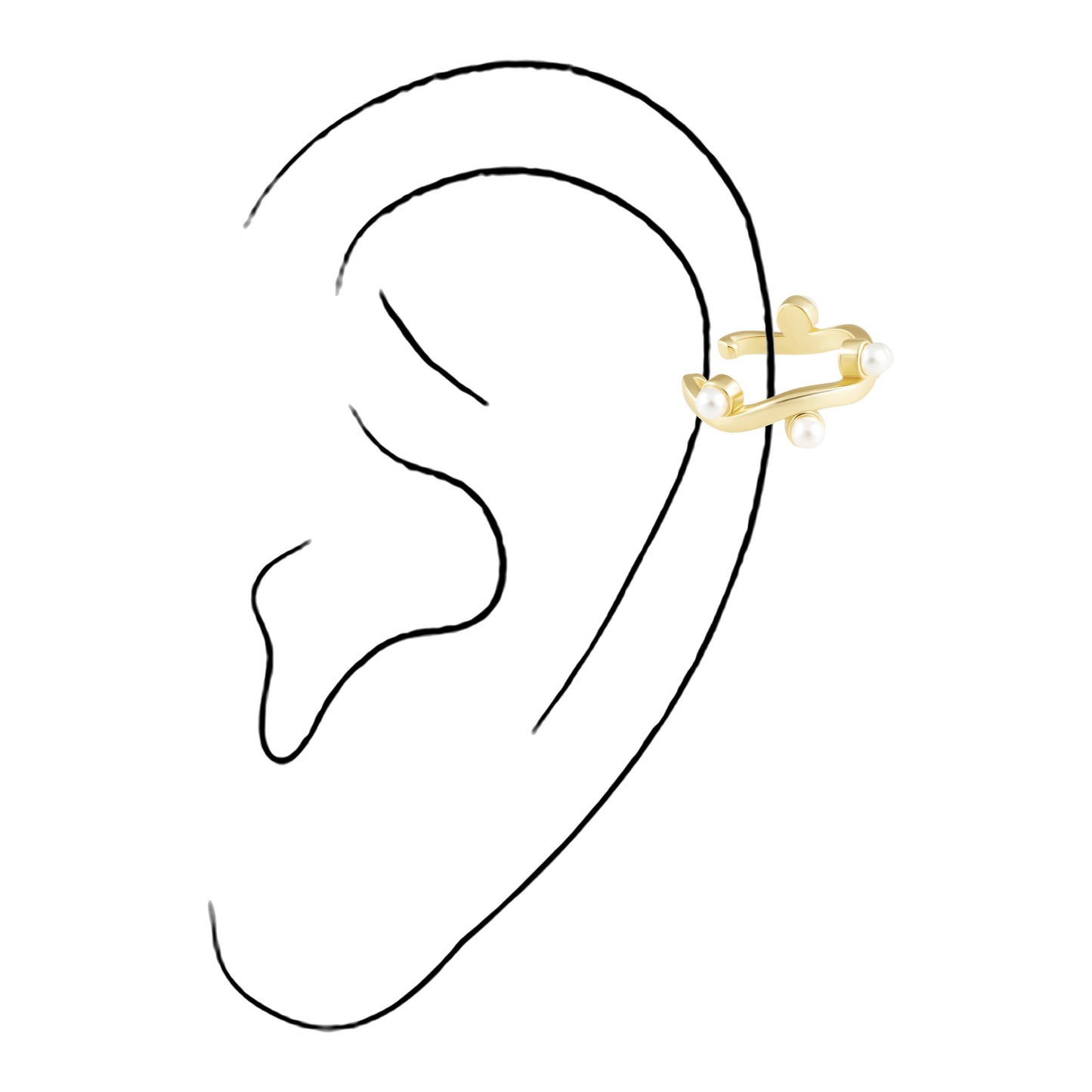 Kailani Pearl Ear Cuff
