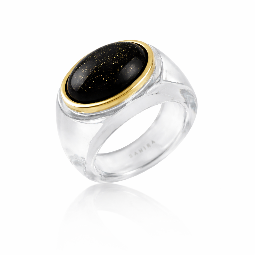 Katy Acrylic Ring - Clear