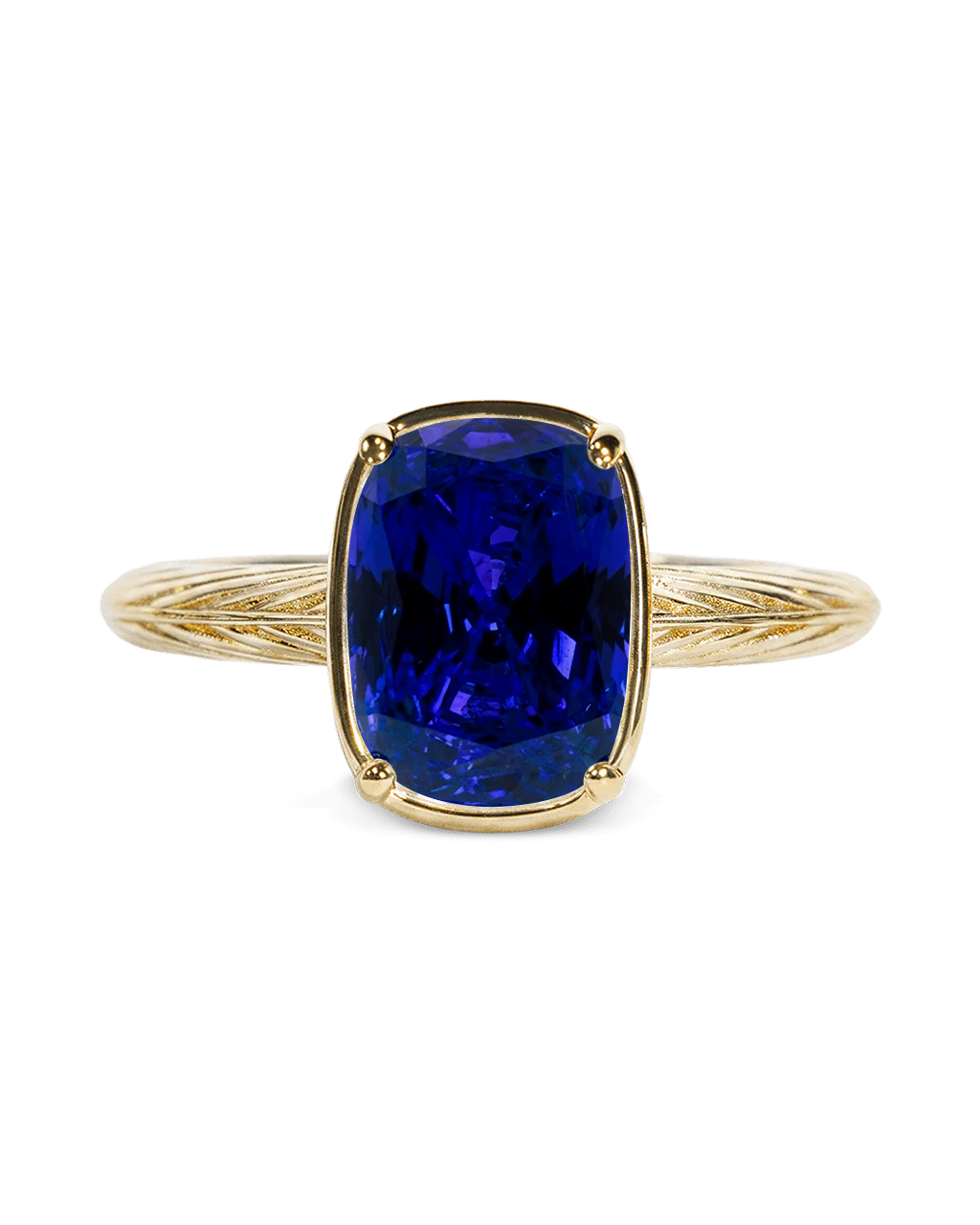 Sterling Silver Mini Sapphire Cushion Ring