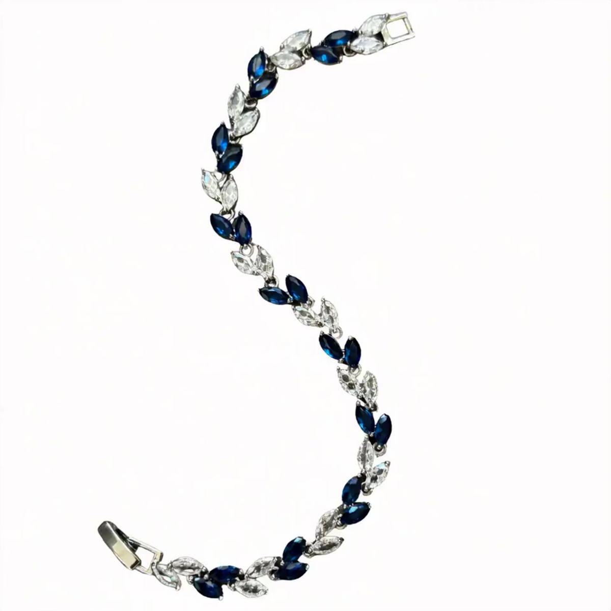 Blue Marquise CZ Tennis Bracelet
