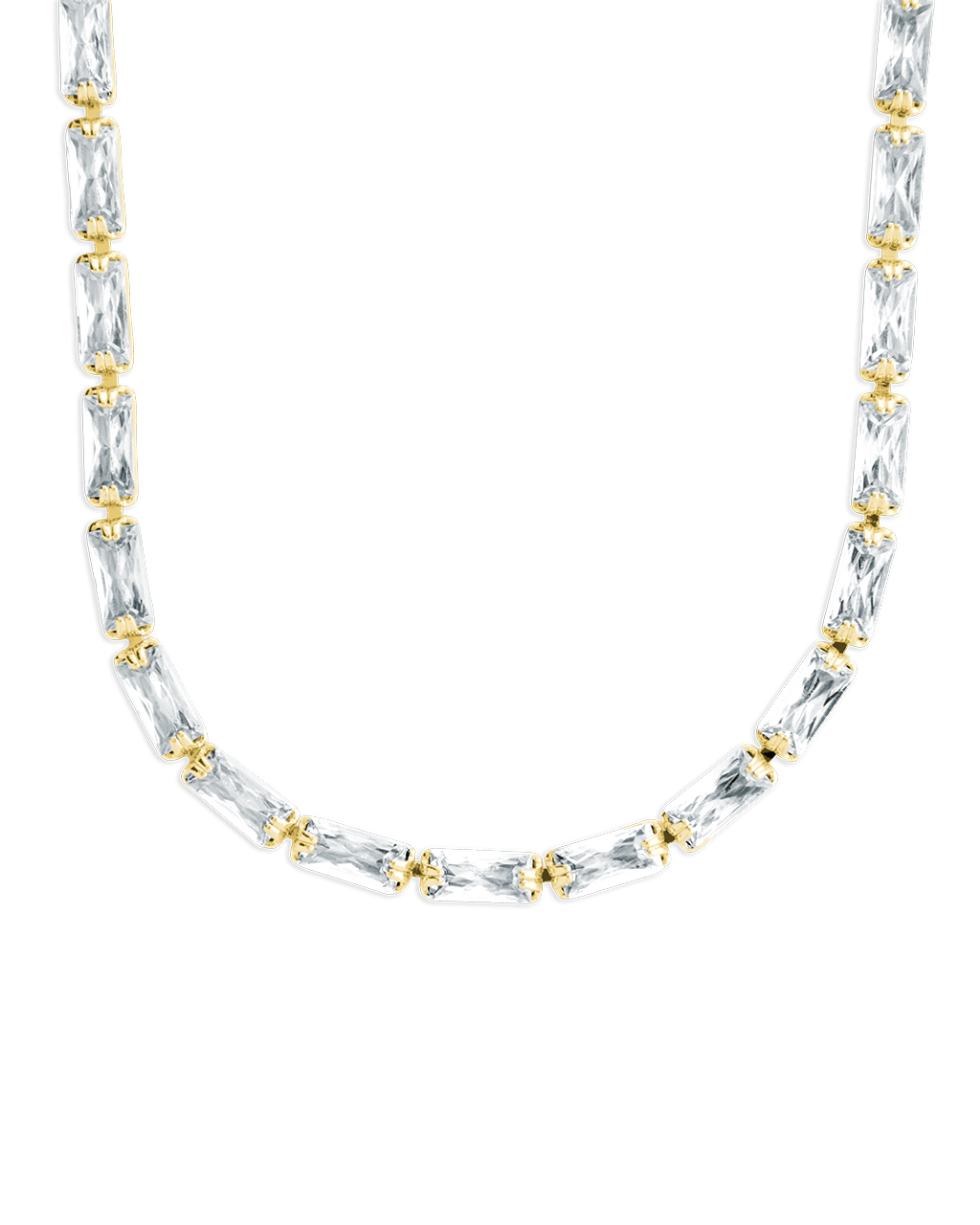 Madeline Baguette Tennis Necklace