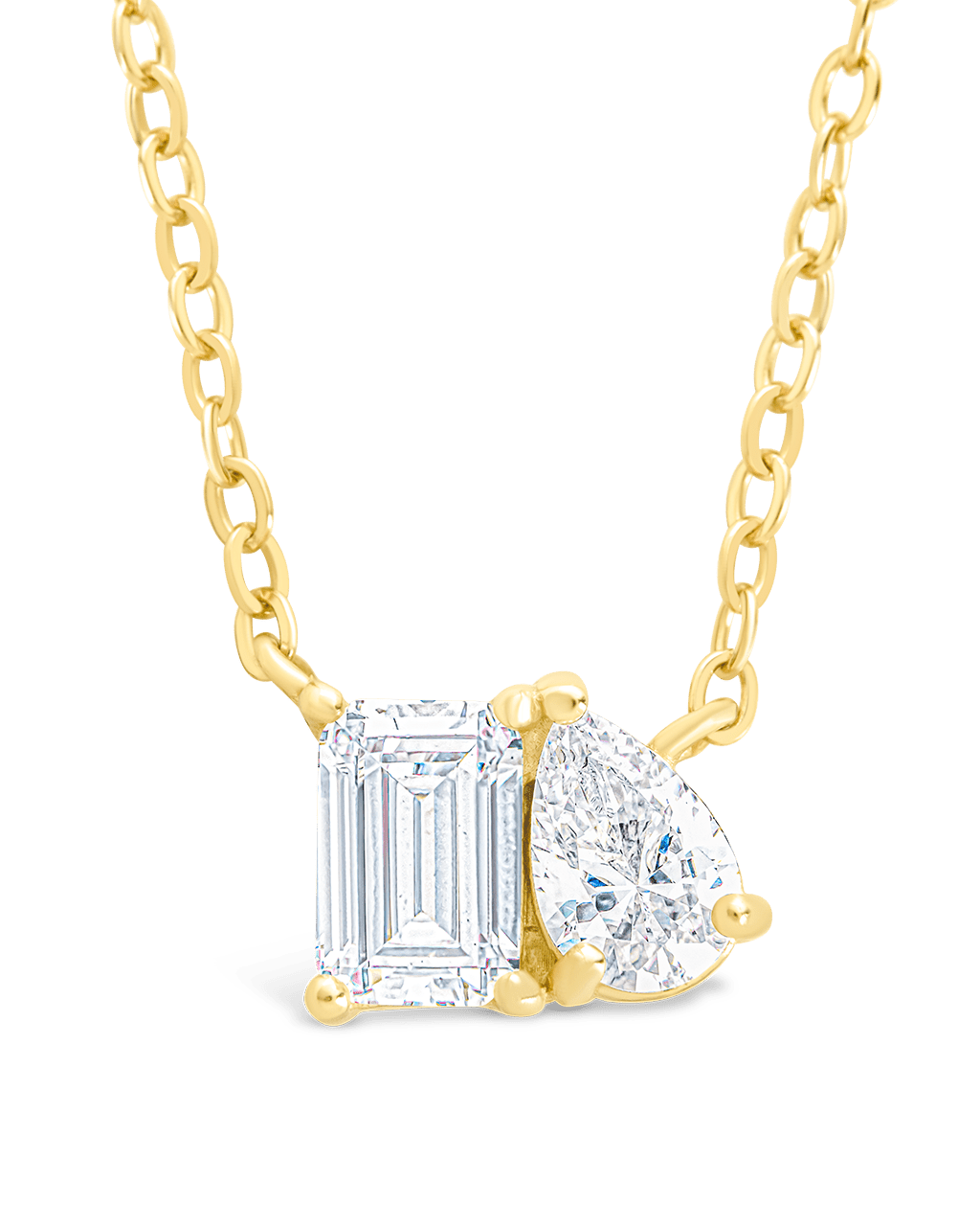 Sterling Silver Guinevere CZ Necklace
