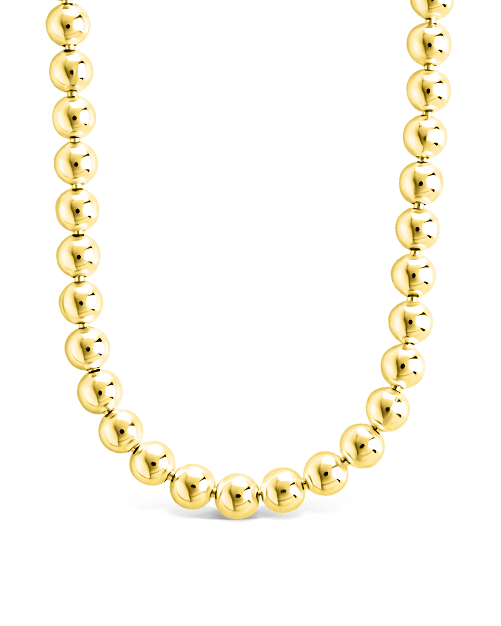 Sterling Silver Basia Dainty Beaded Chain Necklace