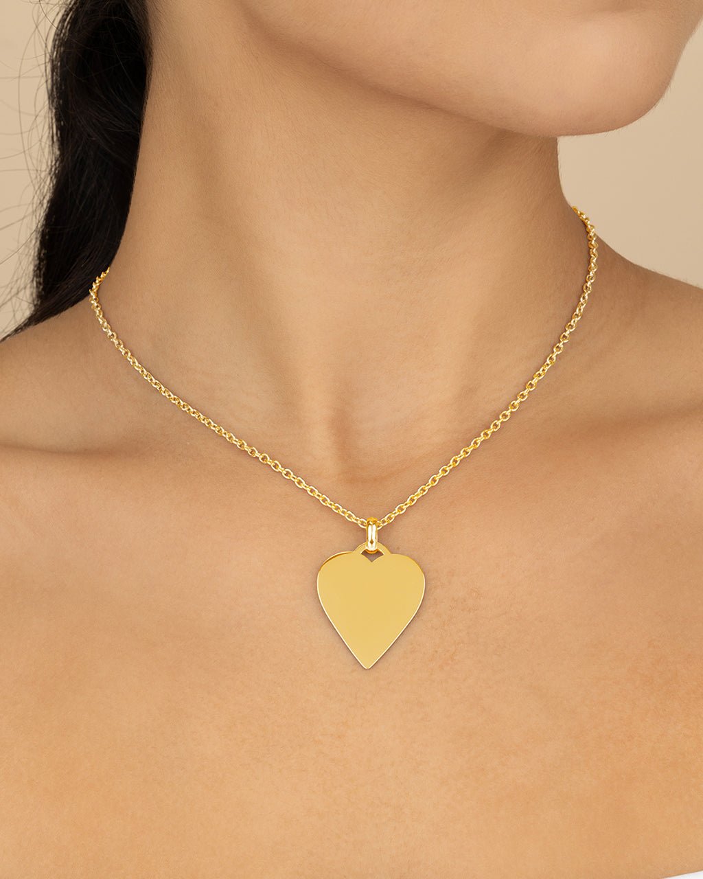 Rita Polished Heart Statement Necklace
