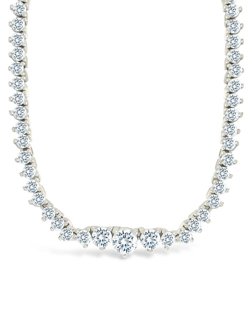 Tatum Adjustable CZ Tennis Necklace