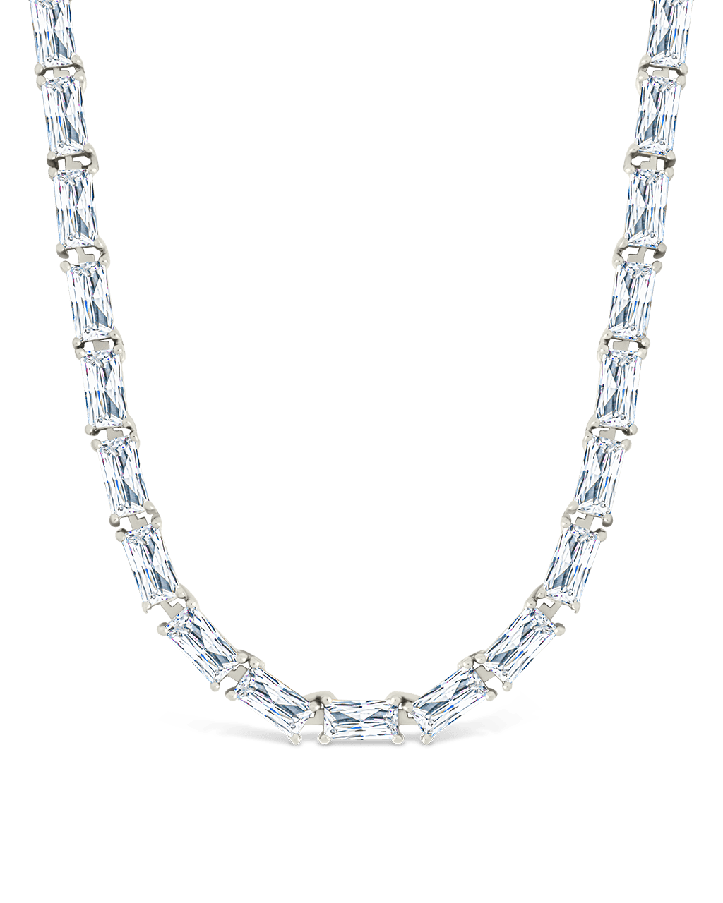 Blanche Adjustable CZ Tennis Necklace