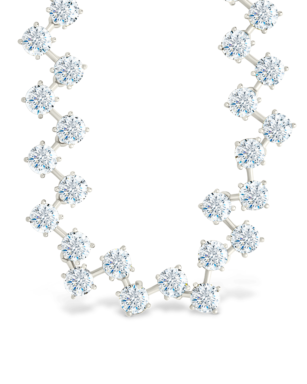 Carson Adjustable CZ Tennis Bolo Necklace