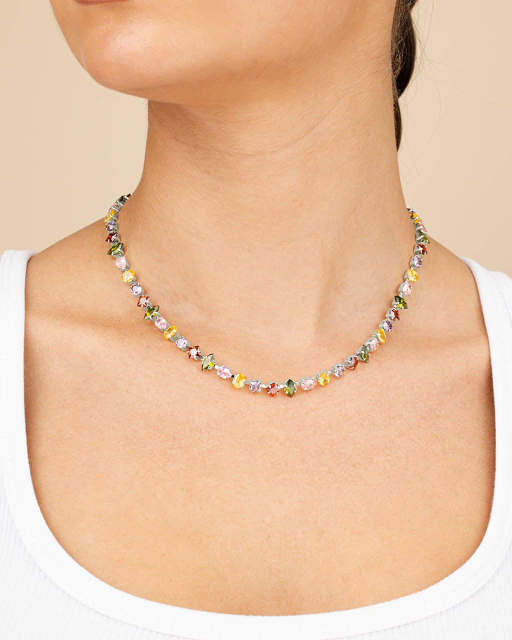 Kaleidoscope Tennis Necklace