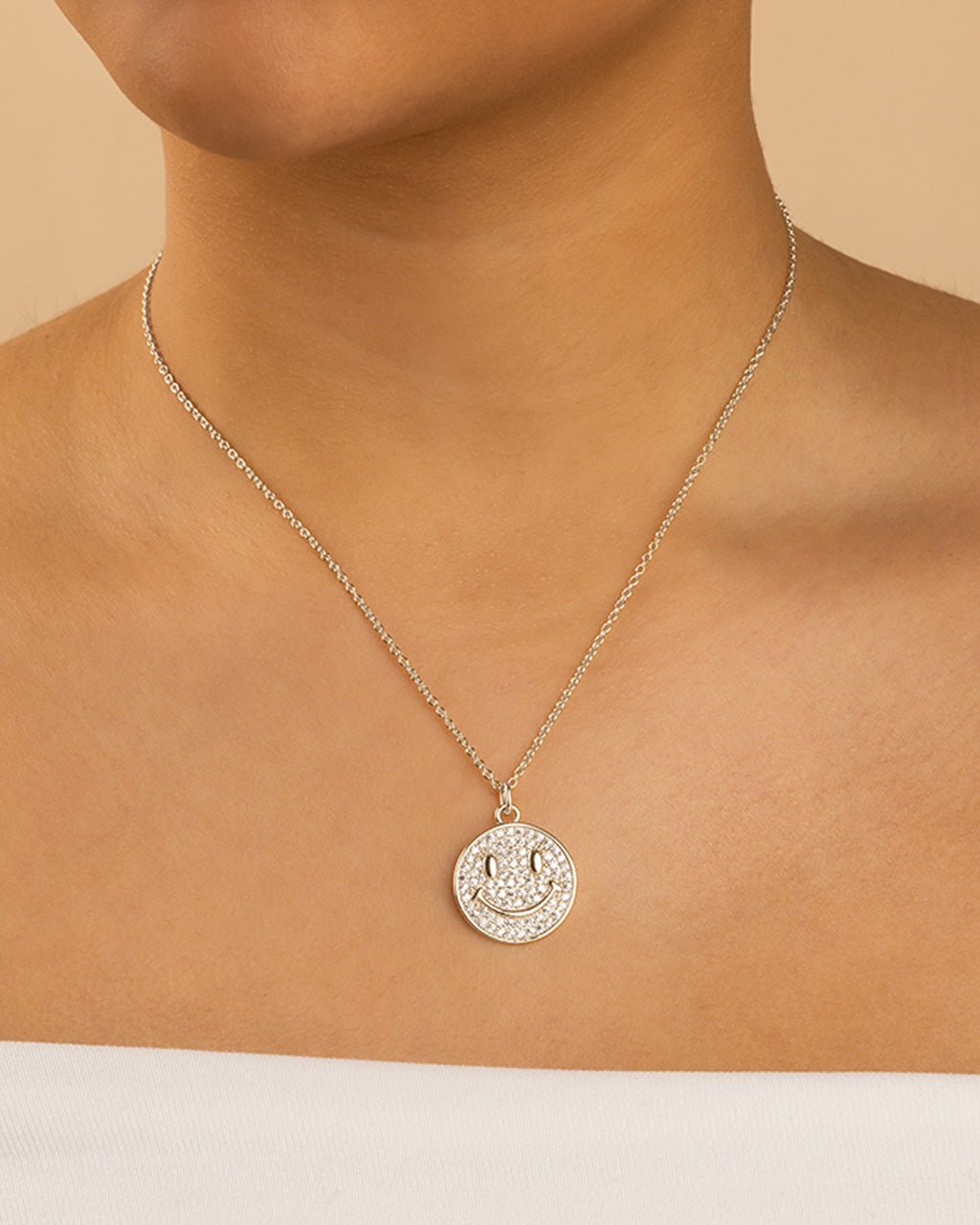 Pave CZ Positivity Pendant