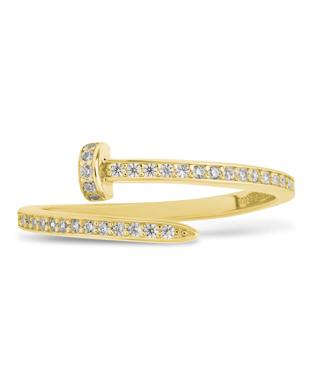 Sterling Silver Journey Twisted Sparkle Wrap Ring