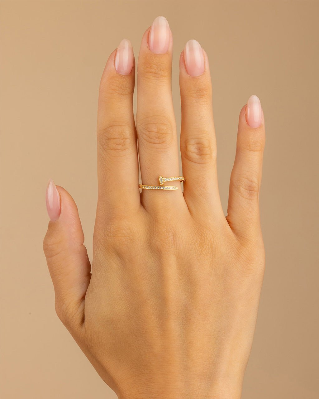 Sterling Silver Journey Twisted Sparkle Wrap Ring