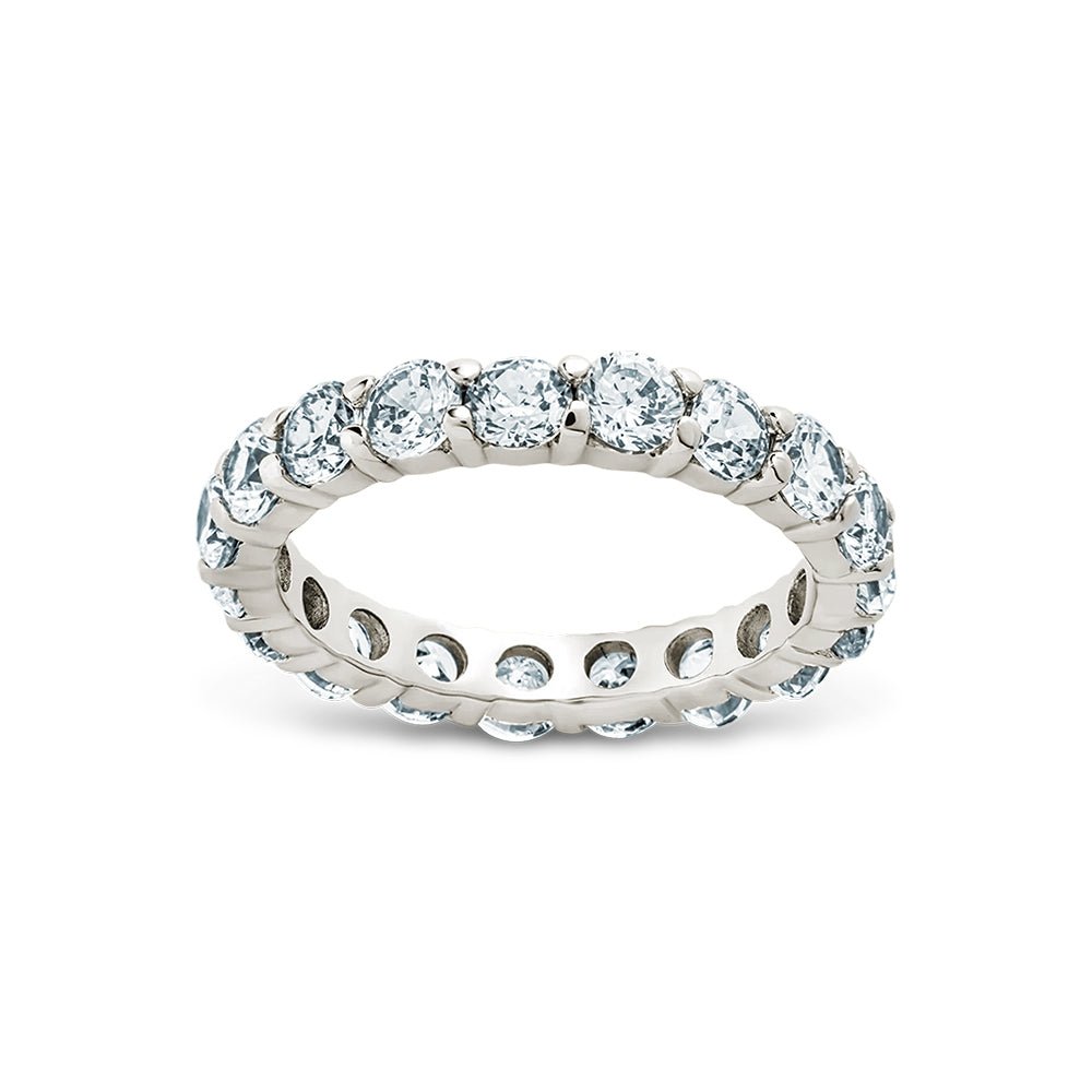Sterling Silver Dainty Gracie CZ Eternity Ring