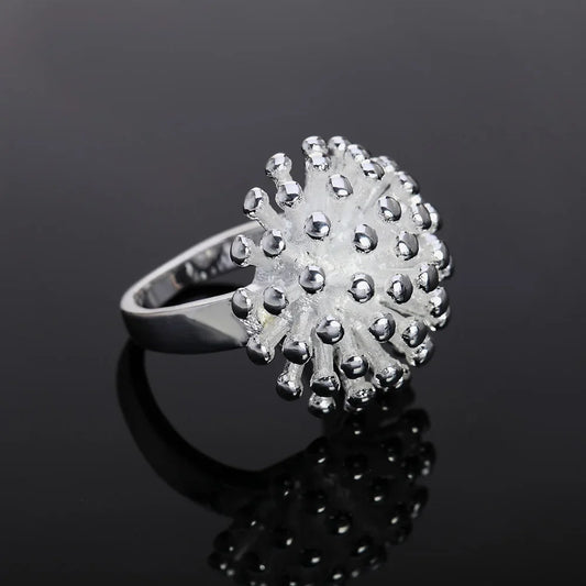 925 Sterling Silver Engagement Rings For Women Ladies Vintage Luxury Fine Jewelry Accessories Gifts Jewellery