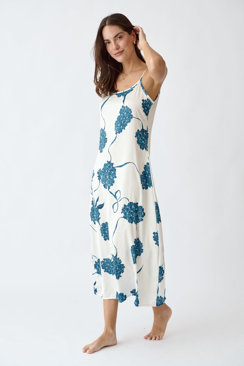 Washable Silk Kimono & Dress Set - Blossom