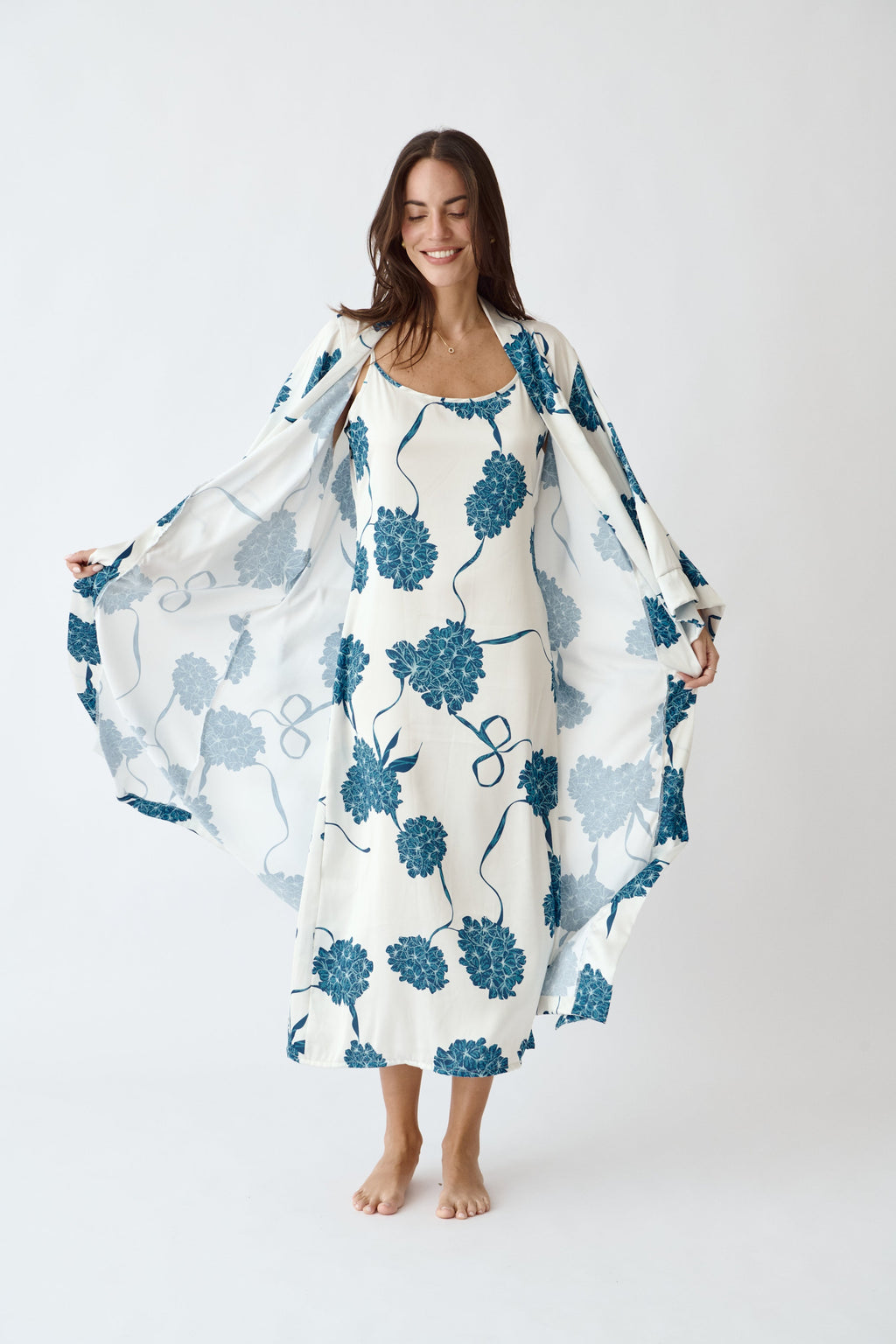 Washable Silk Kimono - Blossom