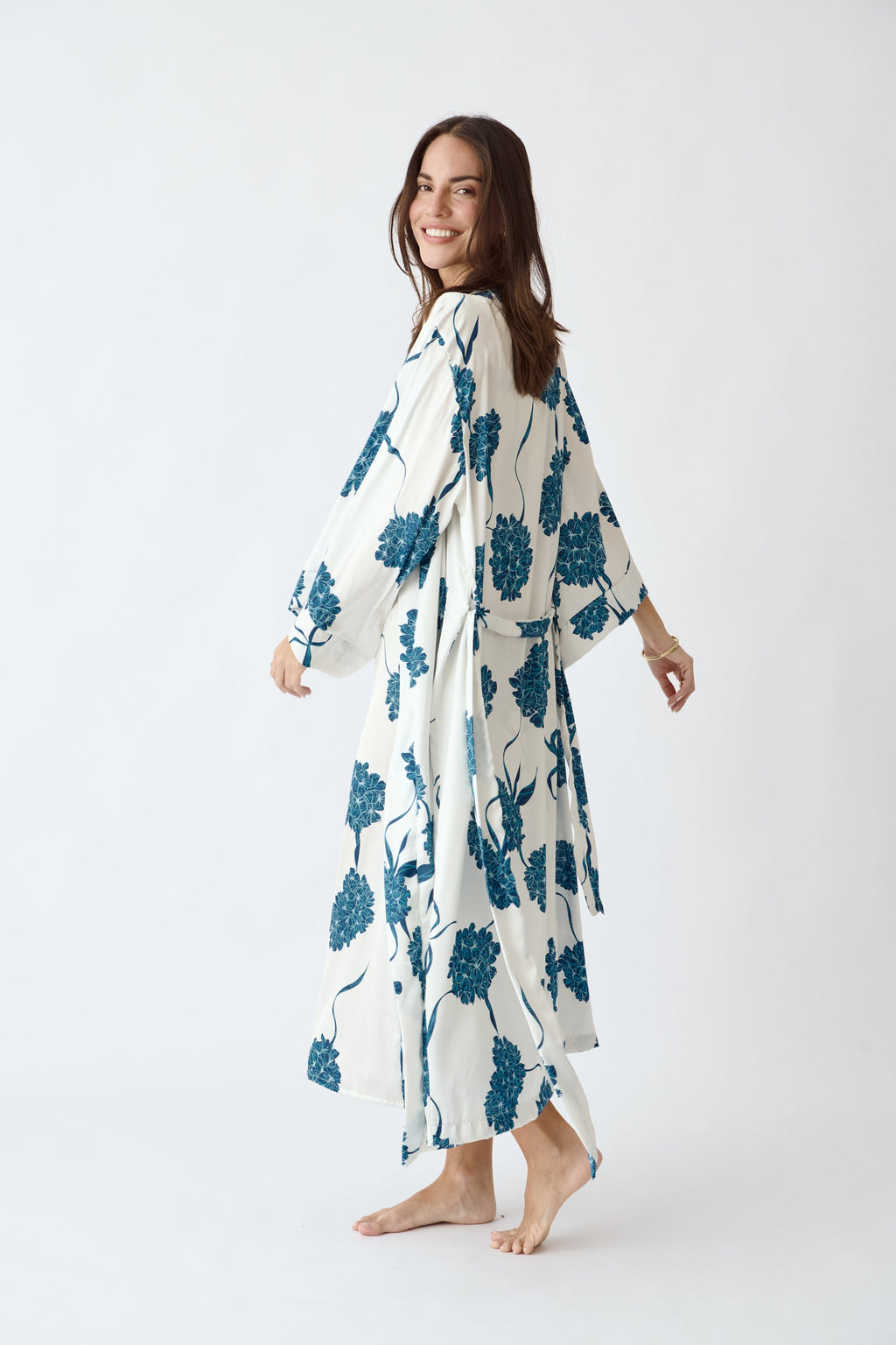 Washable Silk Kimono - Blossom