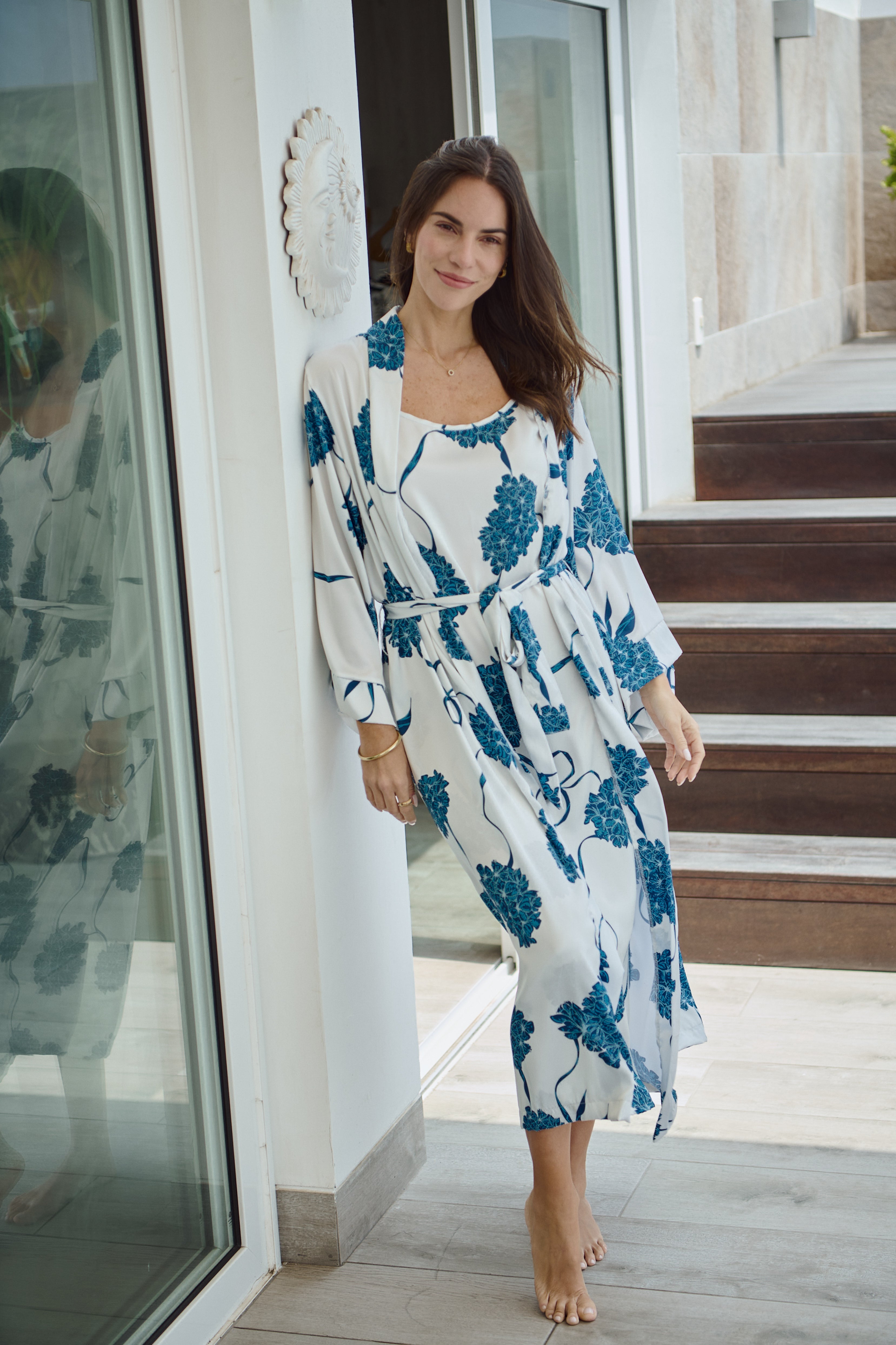 Washable Silk Kimono - Blossom