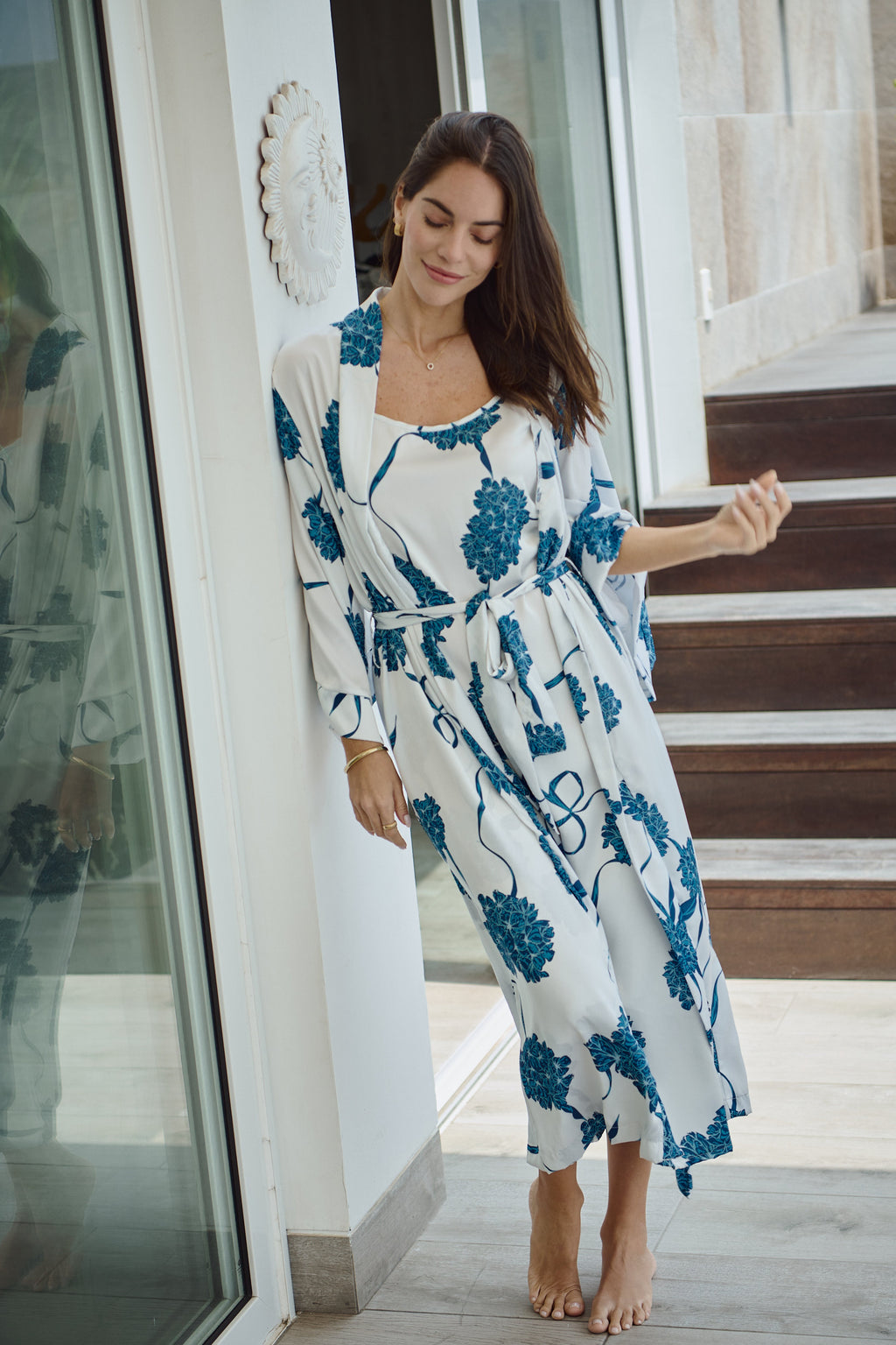 Washable Silk Kimono - Blossom