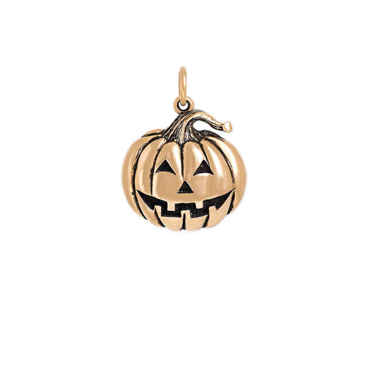 Bronze Jack O’ Lantern Charm Necklace 